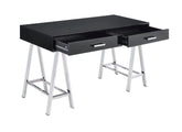 Coleen Black High Gloss & Chrome Finish Desk Model 93045 By ACME Furniture